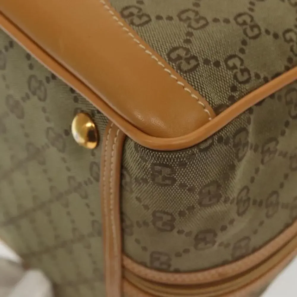 GUCCI GG Canvas Boston Bag Gold Beige 013 123 013 123